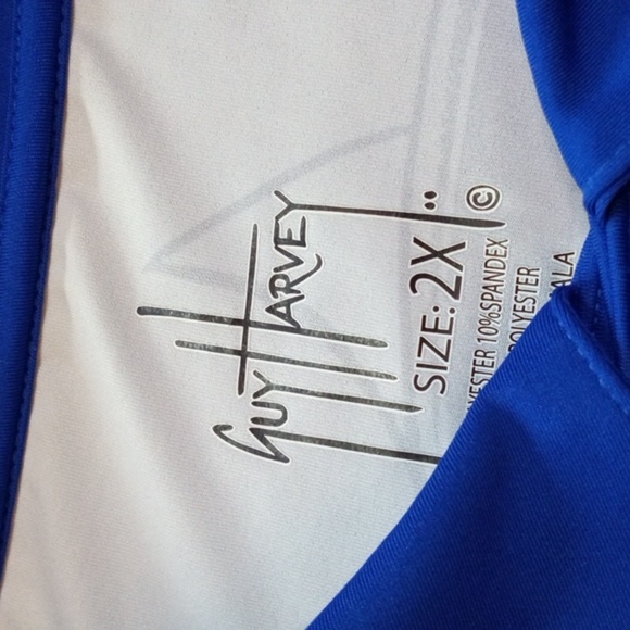 GUY Harvey Fishing Salt Water Fishing Outdoor Blue 2 Tone 30th anniversary 2XL - Picture 3 of 9